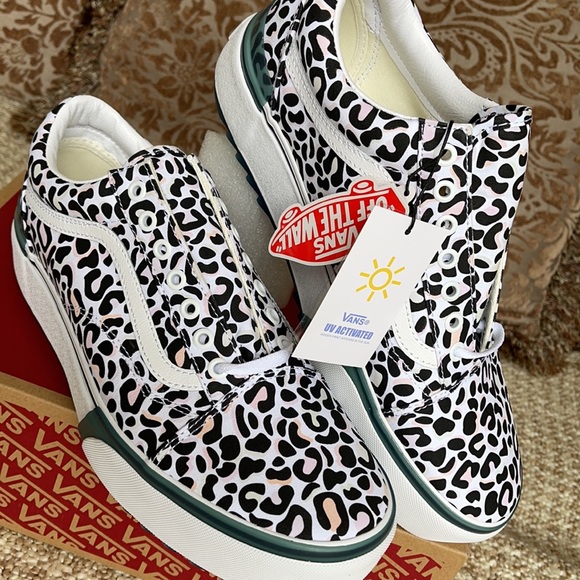 Vans Old Skool Stacked Uv Ink Leopard/True White M - Picture 10 of 16